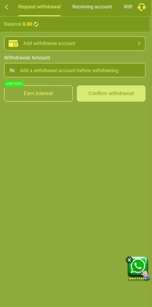 MF777 game withdrawal screen