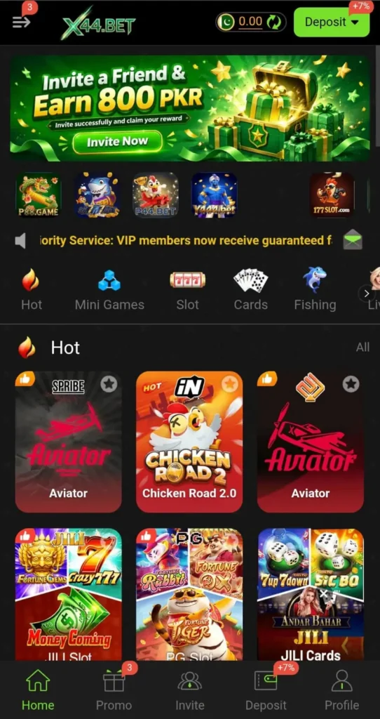 x44 game dashboard