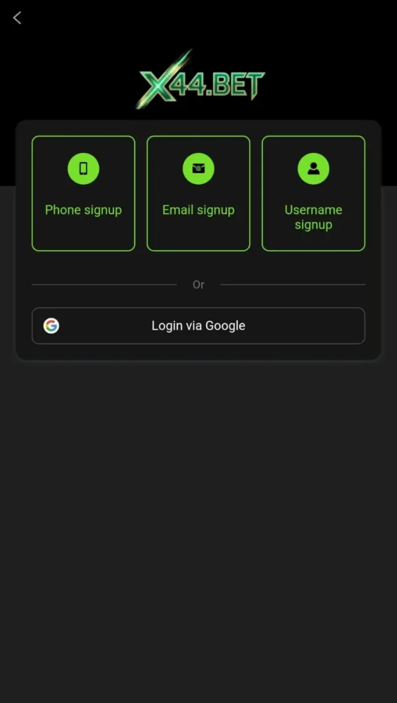 x44 game login screen