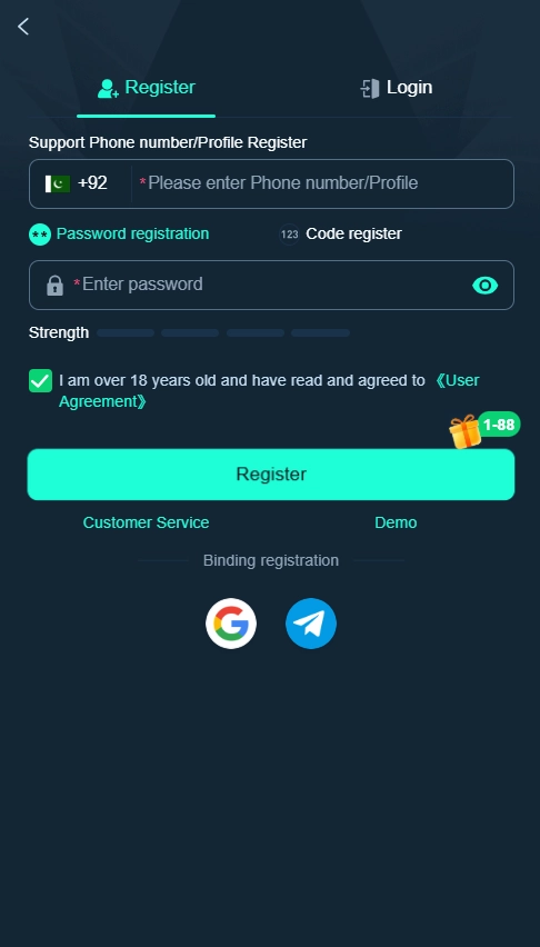 S1 game registration